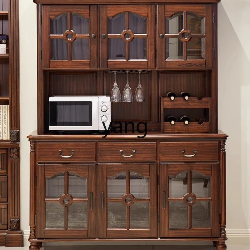 LHH solid wood black walnut meal side three-door wine cabinet display upper and lower cabinets
LHH solid wood black walnut meal side three-door wine cabinet display upper and lower cabinets