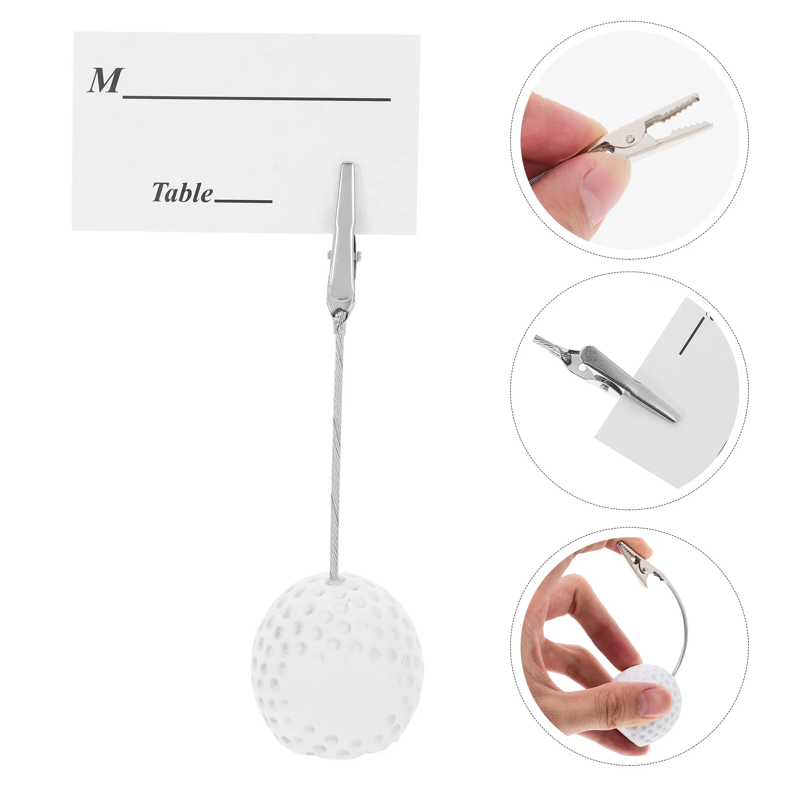 8Pcs Golf Ball Name Place Card Holders Table Number Holders Photo Stand Desktop Memo Clip Wedding Party Decoration
8Pcs Golf Ball Name Place Card Holders Table Number Holders Photo Stand Desktop Memo Clip Wedding Party Decoration