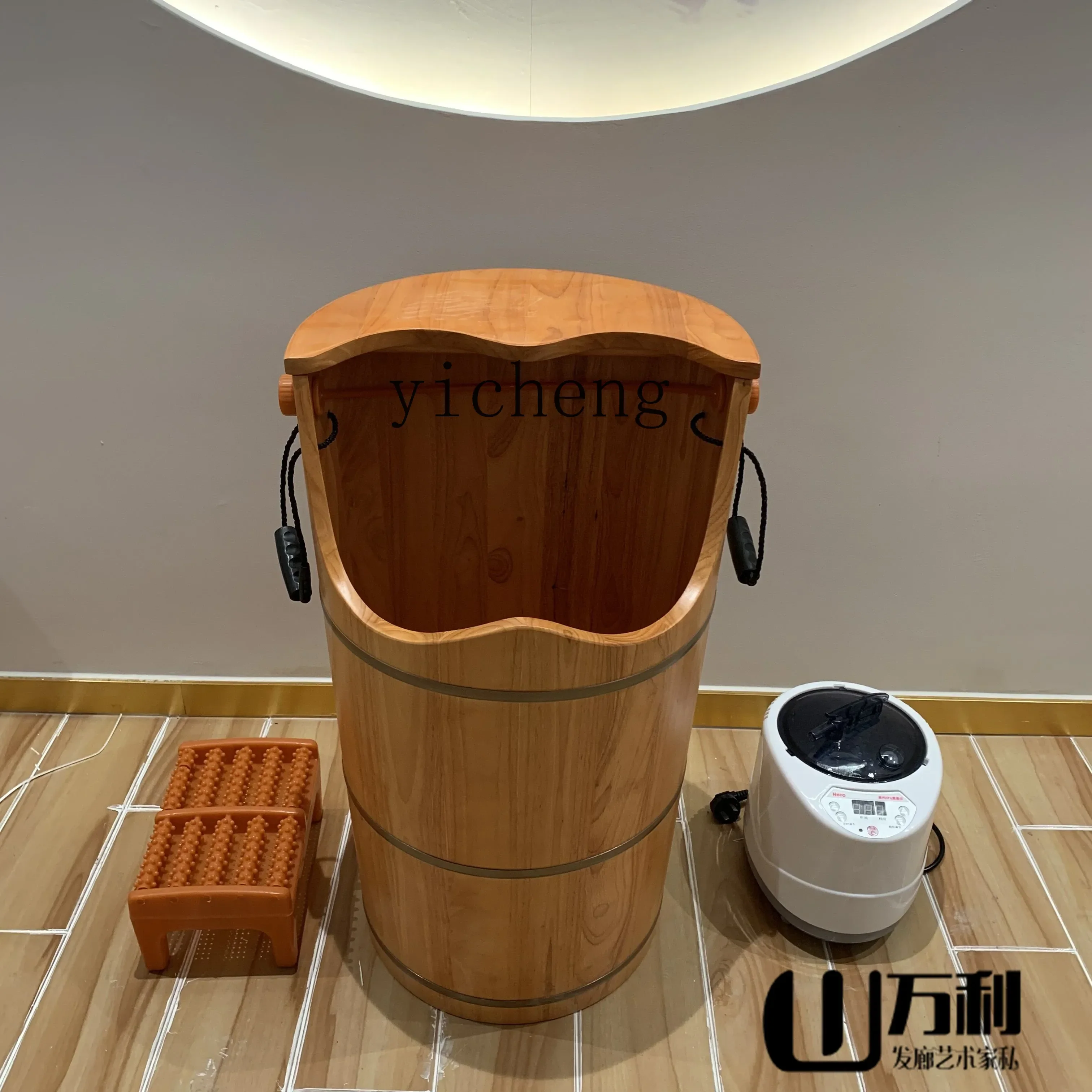 W5.18 foot soaking bucket oak foot washing headband fumigation height can be customized solid wood foot washing bucket
W5.18 foot soaking bucket oak foot washing headband fumigation height can be customized solid wood foot washing bucket