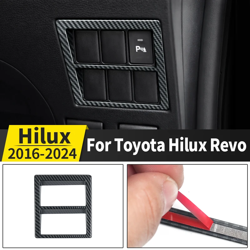 For 2016-2024 Toyota Hilux Revo Pickup Truck Headlight Switch Panel Decoration Frame trim ABS Interior protection Accessories
For 2016-2024 Toyota Hilux Revo Pickup Truck Headlight Switch Panel Decoration Frame trim ABS Interior protection Accessories