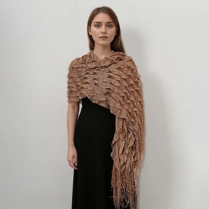 hollow fringed shawl women's solid color simple light luxury versatile cheongsam shawl
hollow fringed shawl women's solid color simple light luxury versatile cheongsam shawl