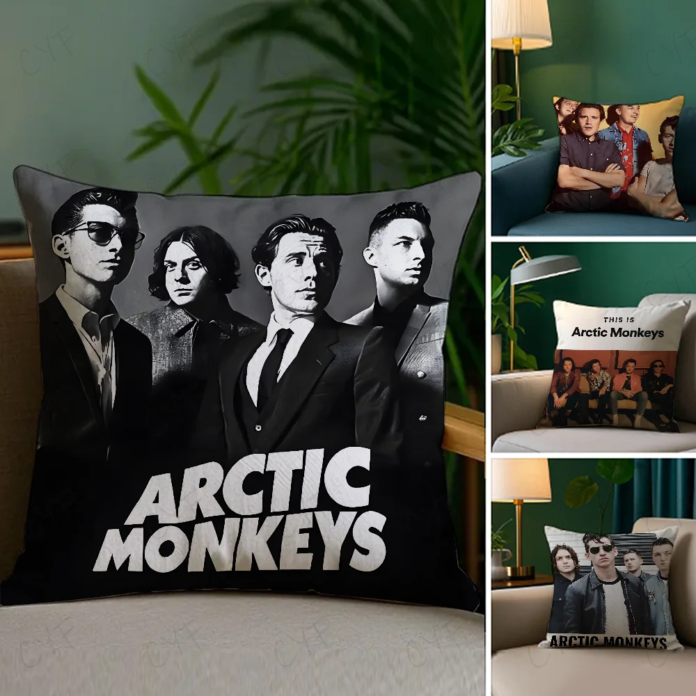 R-Rock Bands A-Arctic Monkeys Cushion Cover Car Pillow Case Anti-dustmite Pillow Invisible zipper silky short plush Sofa cushion
R-Rock Bands A-Arctic Monkeys Cushion Cover Car Pillow Case Anti-dustmite Pillow Invisible zipper silky short plush Sofa cushion