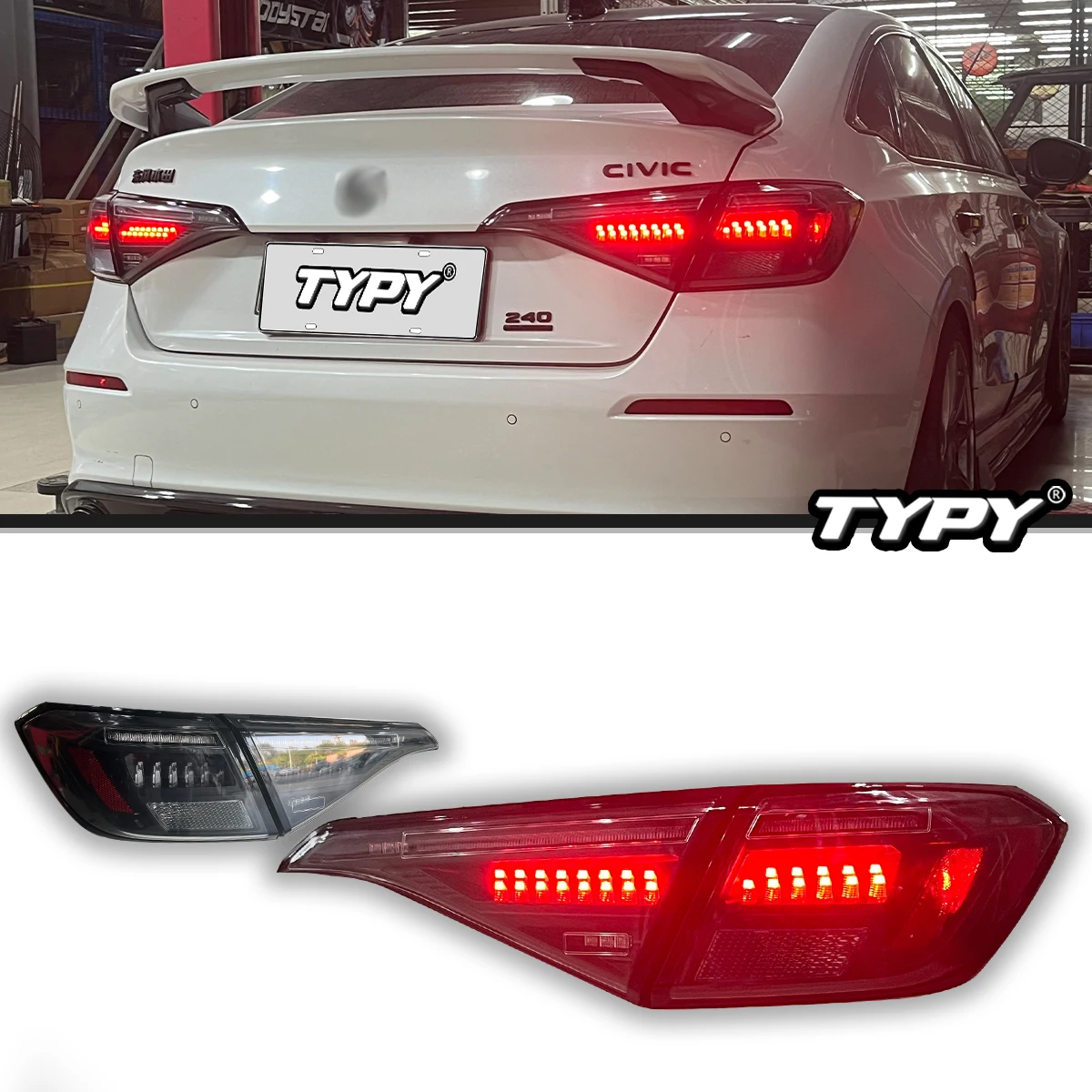 TYPY Car Lights For Honda Civic 11th Taillight 2022-2023 LED Projetor Tail Lamp Daytime Running Light Automotive Accessories
TYPY Car Lights For Honda Civic 11th Taillight 2022-2023 LED Projetor Tail Lamp Daytime Running Light Automotive Accessories