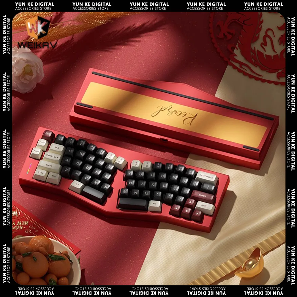 Weikav Record Alice Mechanical Keyboard Aluminium Alloy Three Mode RGB Gamer Keyboard Hot Swap Gaming Accessories Gifts Office
Weikav Record Alice Mechanical Keyboard Aluminium Alloy Three Mode RGB Gamer Keyboard Hot Swap Gaming Accessories Gifts Office