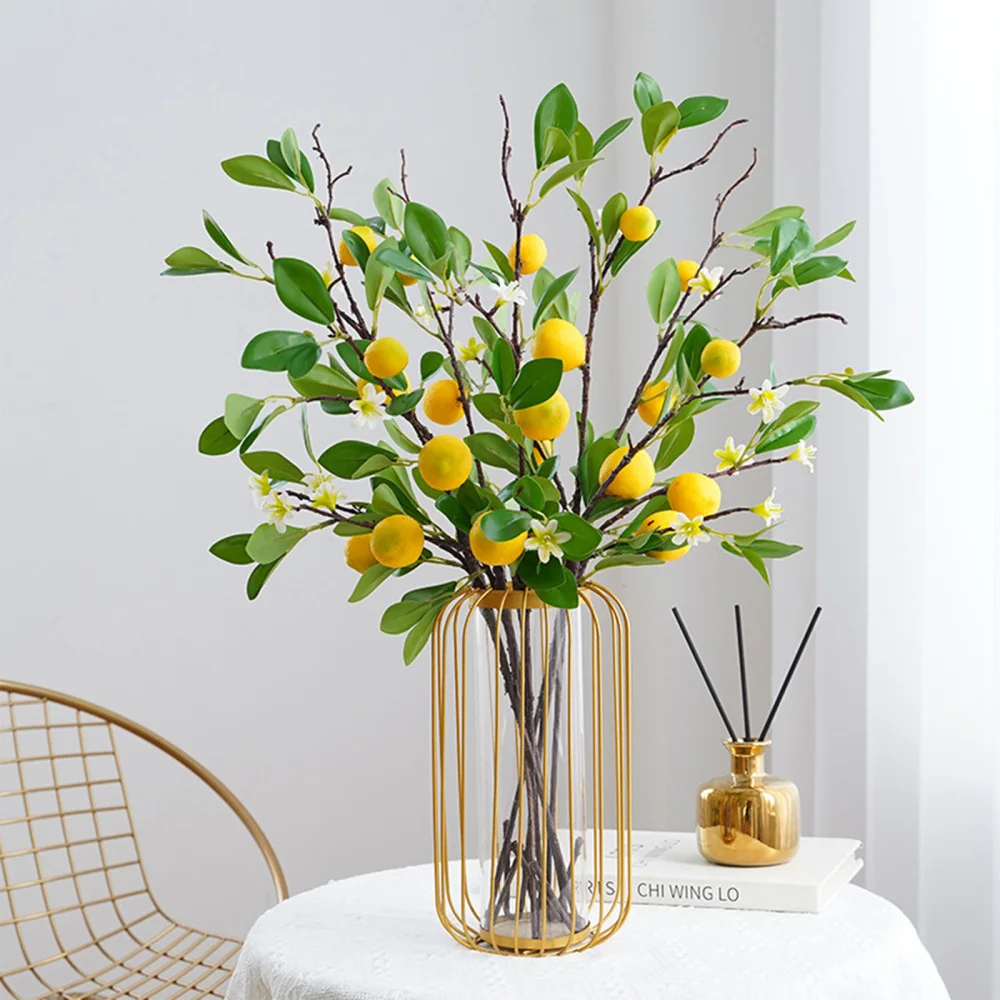 Simulation Lemon Branch Artificial Fruit Plant Cuttings Desktop Photography Props Wedding Party Garden Home Room Decoration
Simulation Lemon Branch Artificial Fruit Plant Cuttings Desktop Photography Props Wedding Party Garden Home Room Decoration