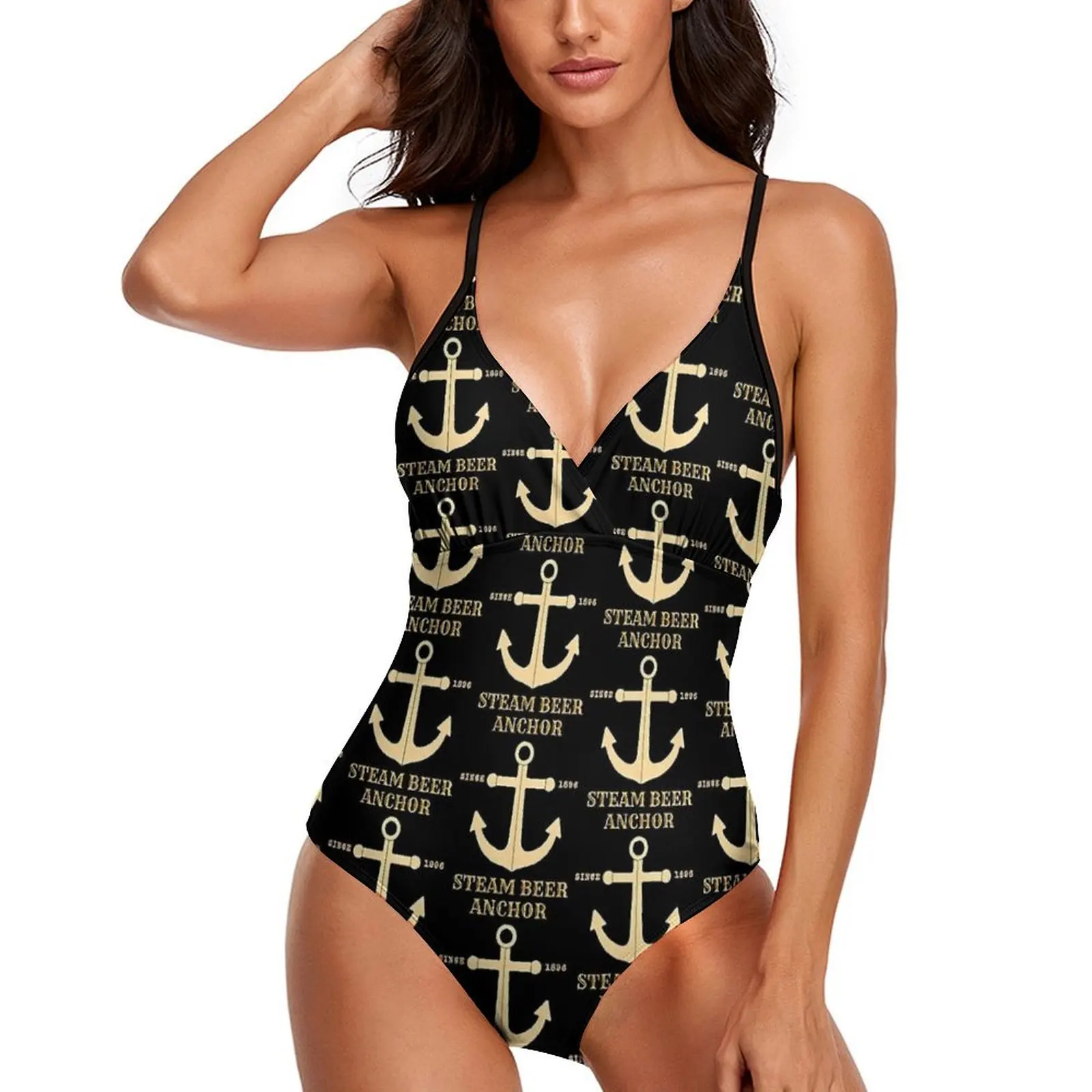 Паровой купальник Gold Anchor с 1956 года, цельный купальник, современные купальные костюмы, сексуальные купальники с вырезами, женская пляжная одежда с графикой
Паровой купальник Gold Anchor с 1956 года, цельный купальник, современные купальные костюмы, сексуальные купальники с вырезами, женская пляжная одежда с графикой
