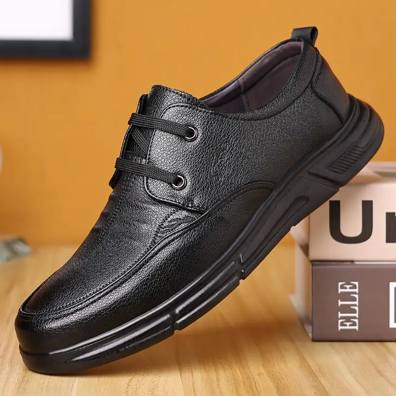 Men'S Leather Shoes Black Shoes Business Formal Wear Shoes Casual Soft Leather Shoes JZ-5901
Men'S Leather Shoes Black Shoes Business Formal Wear Shoes Casual Soft Leather Shoes JZ-5901