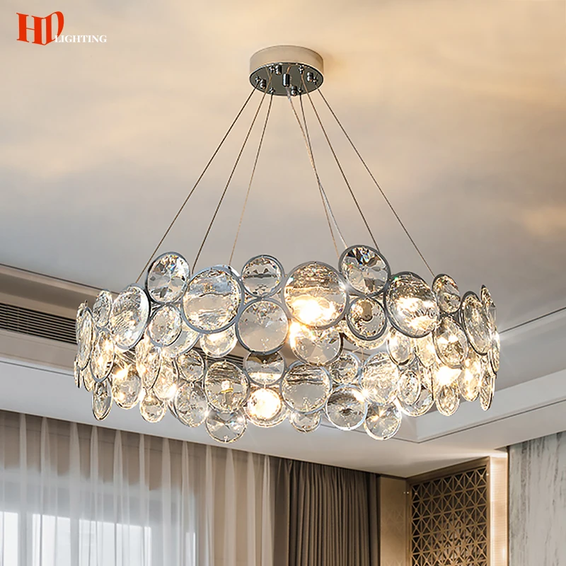 Modern LED Crystal Chandelier Nordic Luxury Living Dining Room Bedroom E14 Creative Hanging Lamp Home Decor Lighting Chrome Lust
Modern LED Crystal Chandelier Nordic Luxury Living Dining Room Bedroom E14 Creative Hanging Lamp Home Decor Lighting Chrome Lust