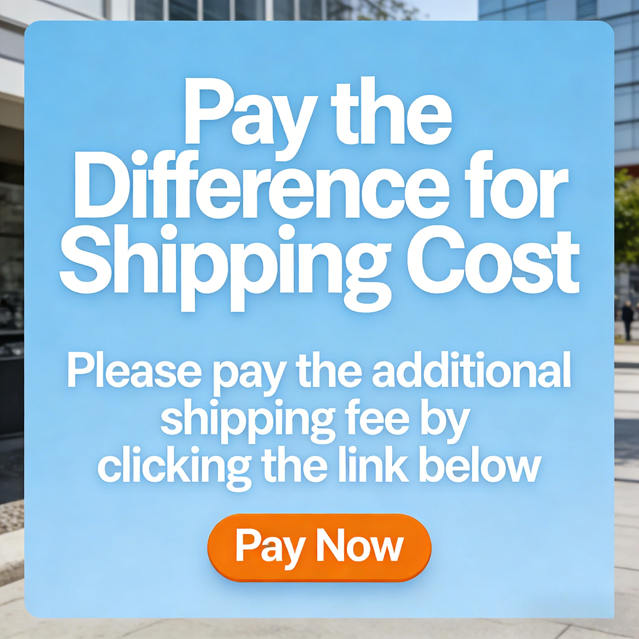 Дополнительная оплата / Дополнительная стоимость доставки
Дополнительная оплата / Дополнительная стоимость доставки