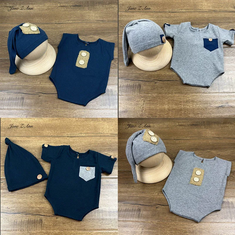 Newborn photography clothing hat +jumpsuit baby boy gentlemen pocket button studio twins outfits
Newborn photography clothing hat +jumpsuit baby boy gentlemen pocket button studio twins outfits