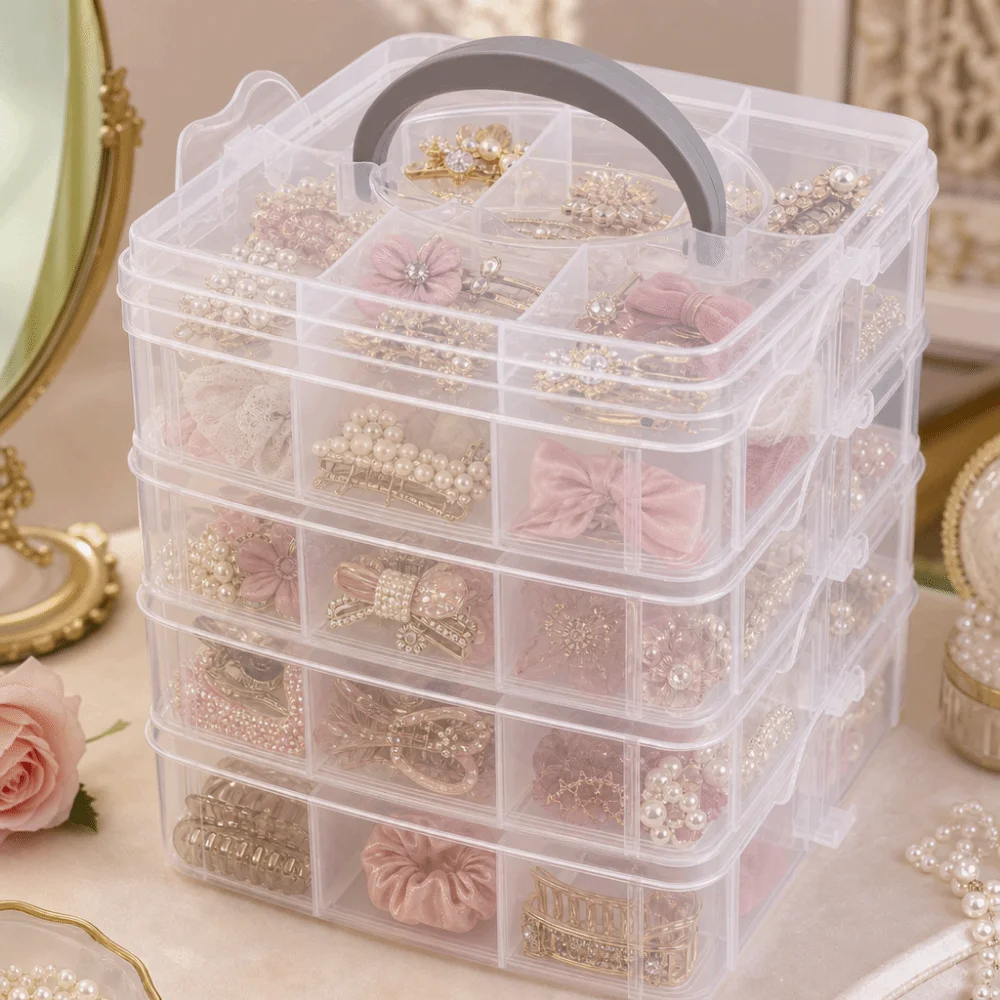 4/5/6-Layer Stackable Transparent Storage Box Handheld Organizer Tool Storage Box Portable Jewelry Holder Hardware Accessories
4/5/6-Layer Stackable Transparent Storage Box Handheld Organizer Tool Storage Box Portable Jewelry Holder Hardware Accessories