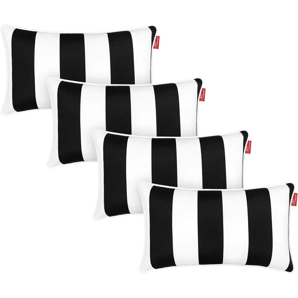 Set of 4 All-Weather Patio Pillows, 20x12 Inches, Water-Resistant, with Inserts, Suitable for Outdoor Furniture, Deck, Poolside,
Set of 4 All-Weather Patio Pillows, 20x12 Inches, Water-Resistant, with Inserts, Suitable for Outdoor Furniture, Deck, Poolside,