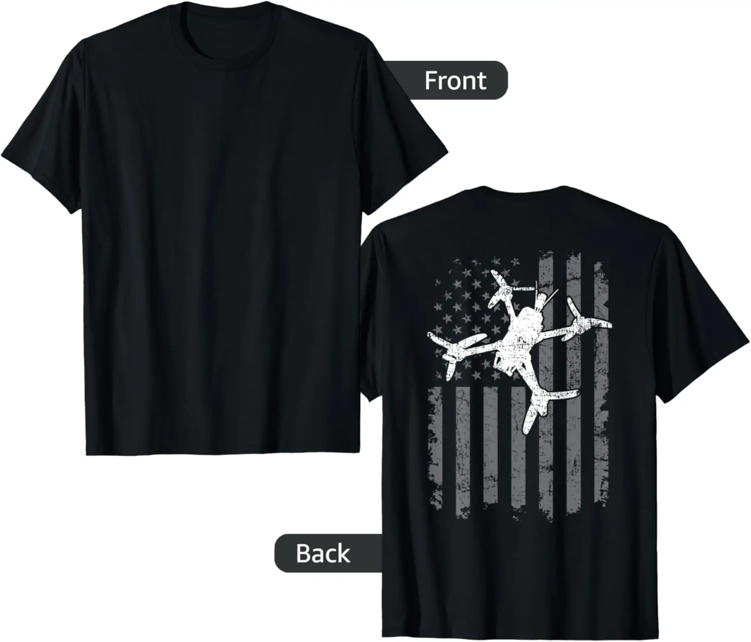 Latest models for men and women - USA Flag FPV Drone Freestyle Race Quadcopter Pilot - ON BACK T-Shirt
Latest models for men and women - USA Flag FPV Drone Freestyle Race Quadcopter Pilot - ON BACK T-Shirt