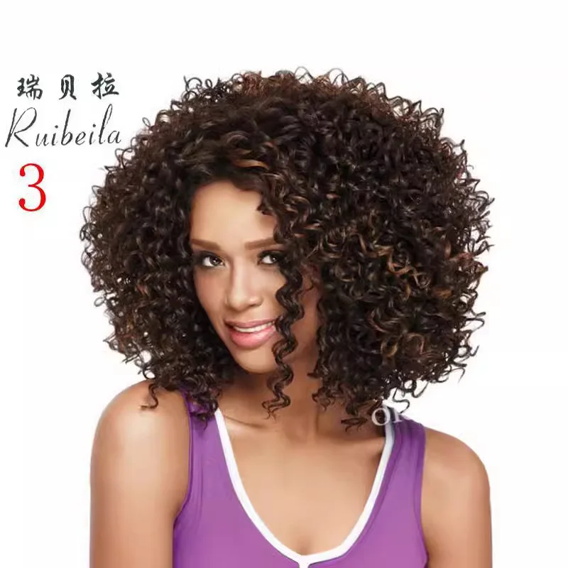 Fashion Hair African Black Small Curly European and American Women's Wig C
Fashion Hair African Black Small Curly European and American Women's Wig C