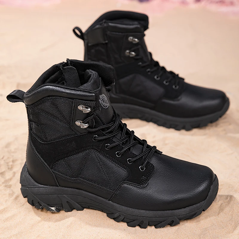 Tactical Boots Men Sneakers High Top Outdoor Hiking Shoes Anti Slip Wear-resistant Trekking Hunting Boots Desert Combat Boots
Tactical Boots Men Sneakers High Top Outdoor Hiking Shoes Anti Slip Wear-resistant Trekking Hunting Boots Desert Combat Boots