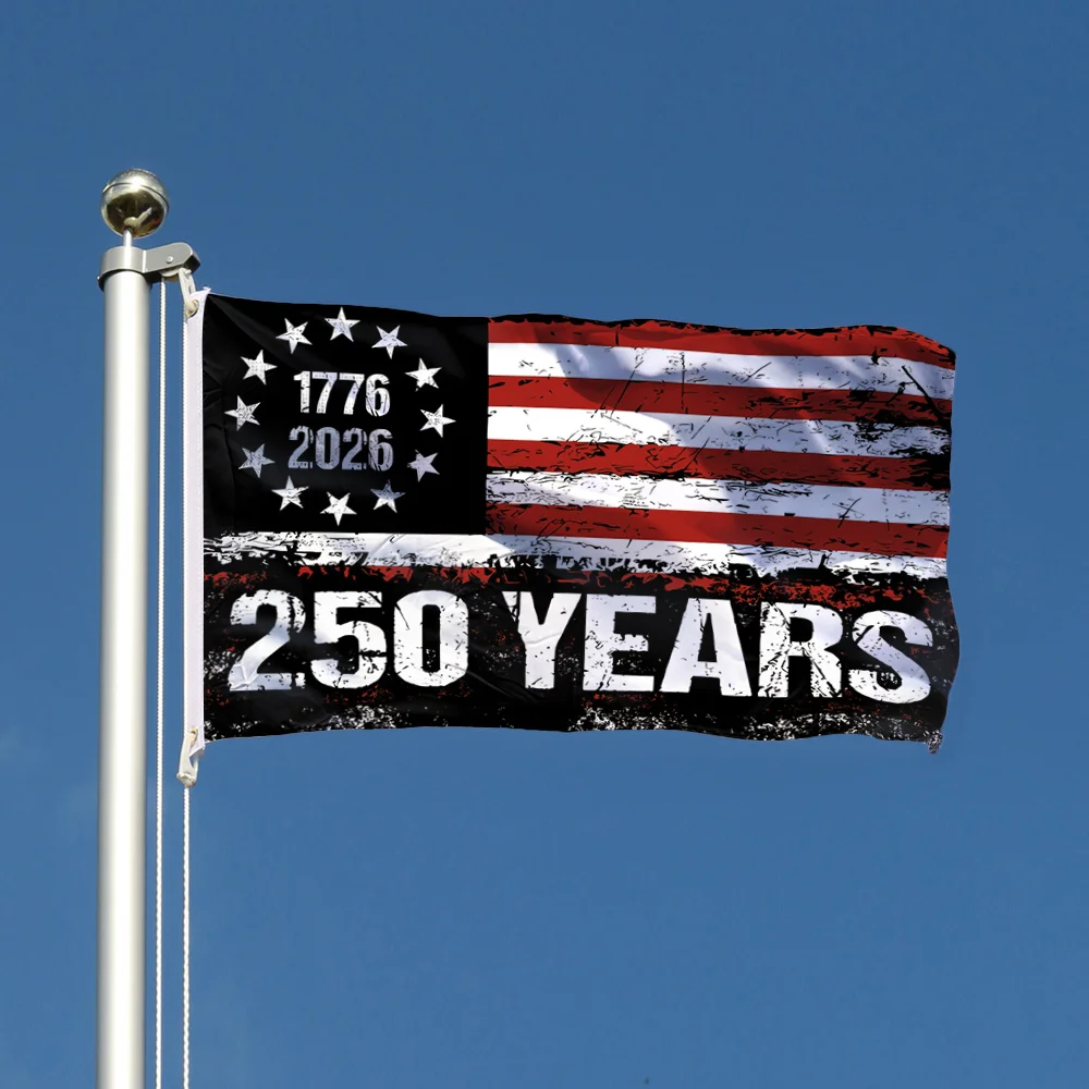 1pc 250 Years America Flag, 2D FLAT USA 250th Anniversary Patriotic Design banner, 1776-2026 Durable Polyester
1pc 250 Years America Flag, 2D FLAT USA 250th Anniversary Patriotic Design banner, 1776-2026 Durable Polyester