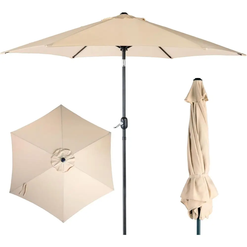 Push Button & Crank Patio Umbrella for Outdoor Deck, Backyard, and Poolside
Push Button & Crank Patio Umbrella for Outdoor Deck, Backyard, and Poolside