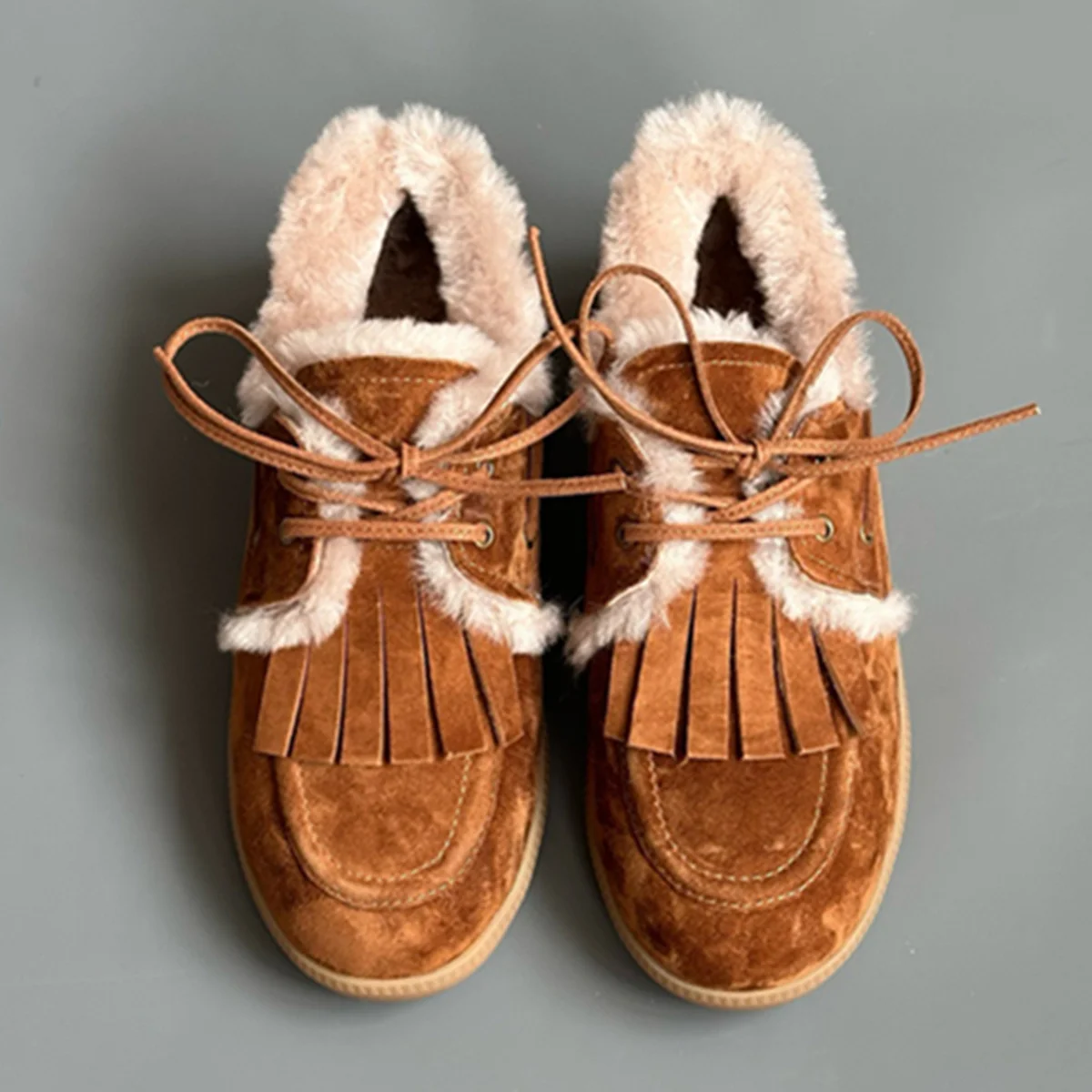 Maxdutti Woman Shoes Nordic Minimalist Winter Warm Moccasin Sneakers Wool Shoes Vintage Tassels Lightweight Comfortable Flats
Maxdutti Woman Shoes Nordic Minimalist Winter Warm Moccasin Sneakers Wool Shoes Vintage Tassels Lightweight Comfortable Flats