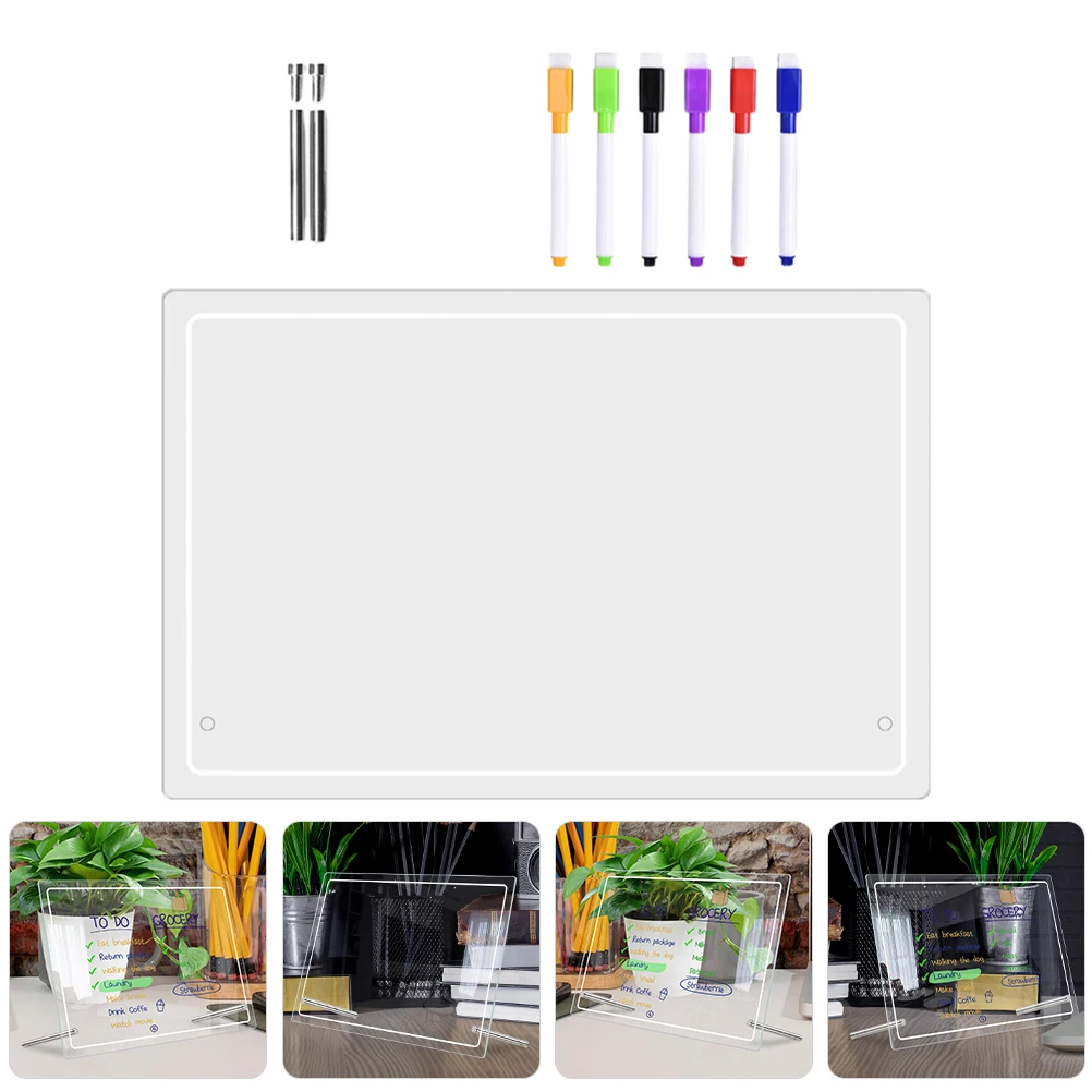 1 set 1 Set Acrylic Memo Writing Board Transparent Desktop Dry Erase Planner Note Organizer Reminder Tool For Home Office Family
1 set 1 Set Acrylic Memo Writing Board Transparent Desktop Dry Erase Planner Note Organizer Reminder Tool For Home Office Family
