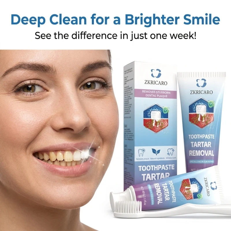 Advanced Calculus Removal Toothpaste with Hydroxyapatite – Deep-Cleans Plaque, Restores Enamel, Protects & Calms Gums, Relieves Swelling and Bad Breath, Delivers Complete Oral Hygiene
Advanced Calculus Removal Toothpaste with Hydroxyapatite – Deep-Cleans Plaque, Restores Enamel, Protects & Calms Gums, Relieves Swelling and Bad Breath, Delivers Complete Oral Hygiene