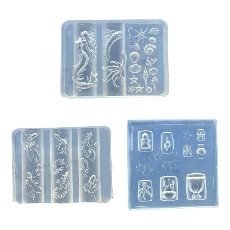 D46E Silicone Mould for Nail Decoration Intricate Sea Creature Designs Craft Project
D46E Silicone Mould for Nail Decoration Intricate Sea Creature Designs Craft Project