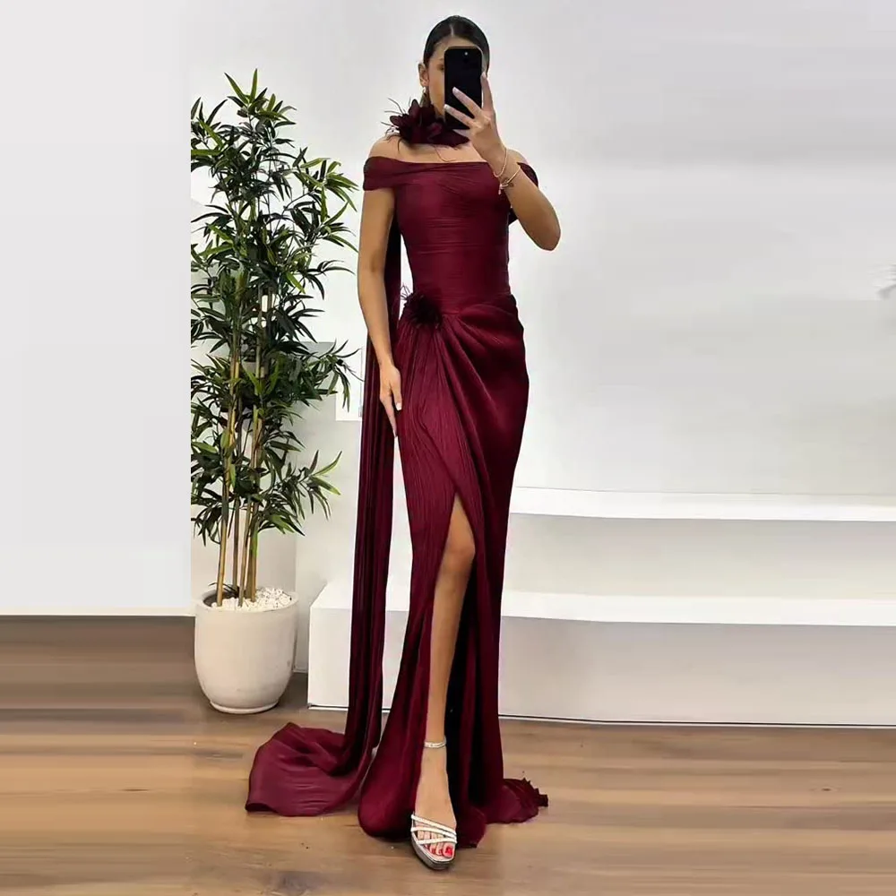 Modern Customized Saudi Dress Mermaid Floor Length Evening Gown Sleeveless Pleat Floor Length Formal Prom Party Dress
Modern Customized Saudi Dress Mermaid Floor Length Evening Gown Sleeveless Pleat Floor Length Formal Prom Party Dress