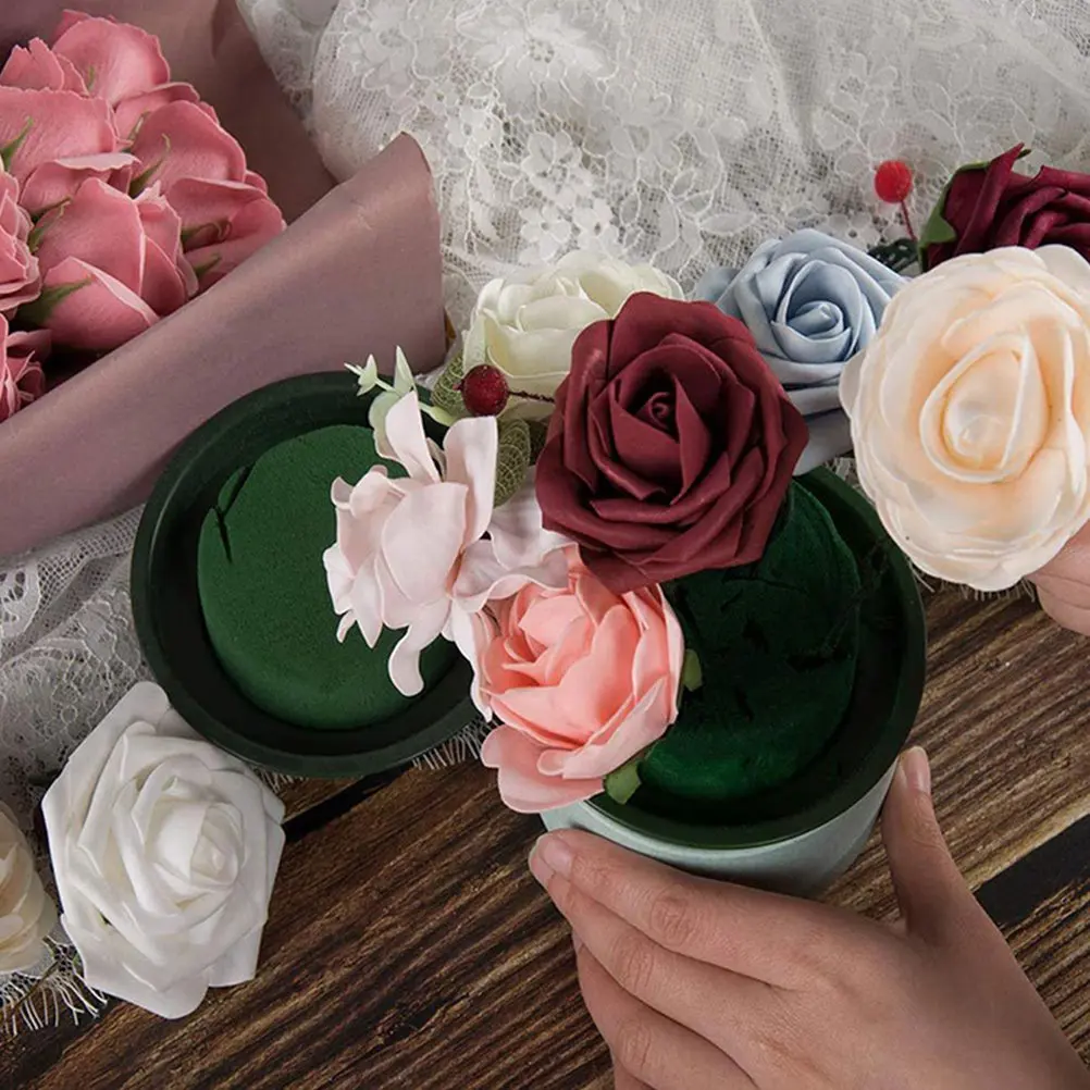 8Pcs Round Floral Foam Blocks High Density Absorbent Flower Arrangement Mud for DIY Wedding Home Decor Fresh Flowers Holder
8Pcs Round Floral Foam Blocks High Density Absorbent Flower Arrangement Mud for DIY Wedding Home Decor Fresh Flowers Holder