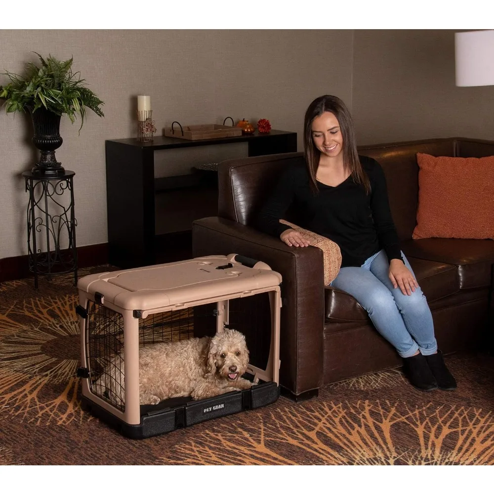 Pet Gear “The Other Door” 4 Door Steel Crate for Dogs/Cats with Garage-Style Door, Includes Plush Bed + Travel Bag, No Tools Req
Pet Gear “The Other Door” 4 Door Steel Crate for Dogs/Cats with Garage-Style Door, Includes Plush Bed + Travel Bag, No Tools Req