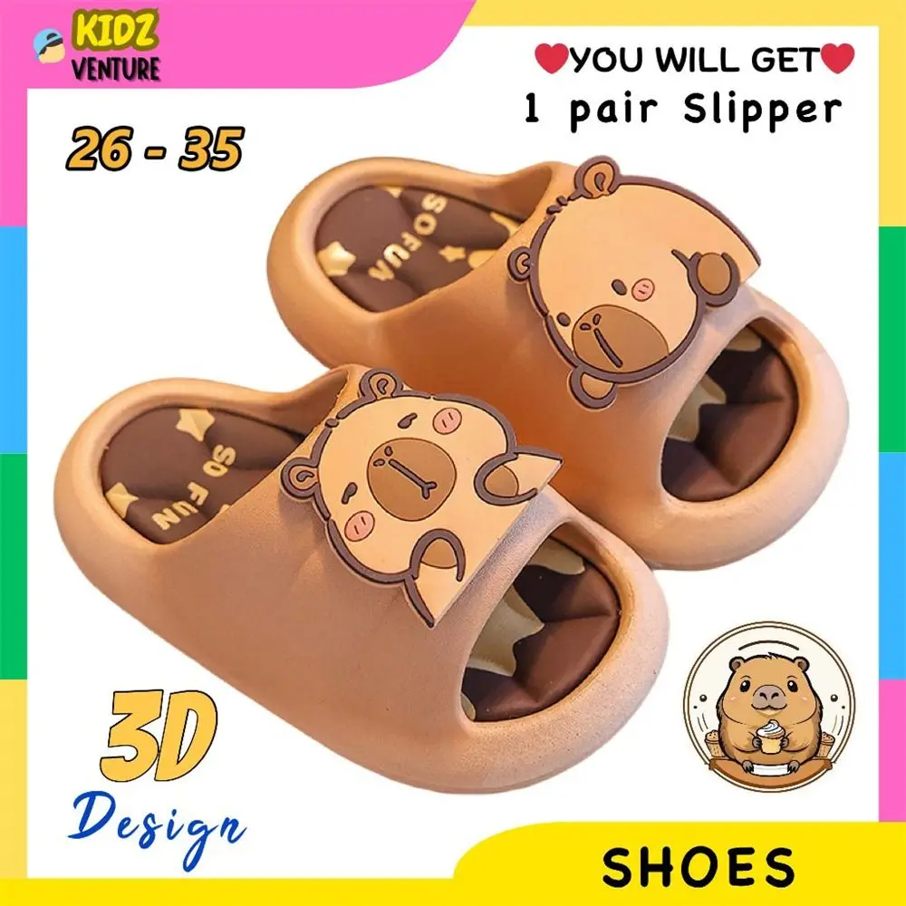 Cartoon Capybara Slippers Indoor & Outdoor Non-slip Home Shoes Comfortable 's Slippers for Boys and Girls
Cartoon Capybara Slippers Indoor & Outdoor Non-slip Home Shoes Comfortable 's Slippers for Boys and Girls