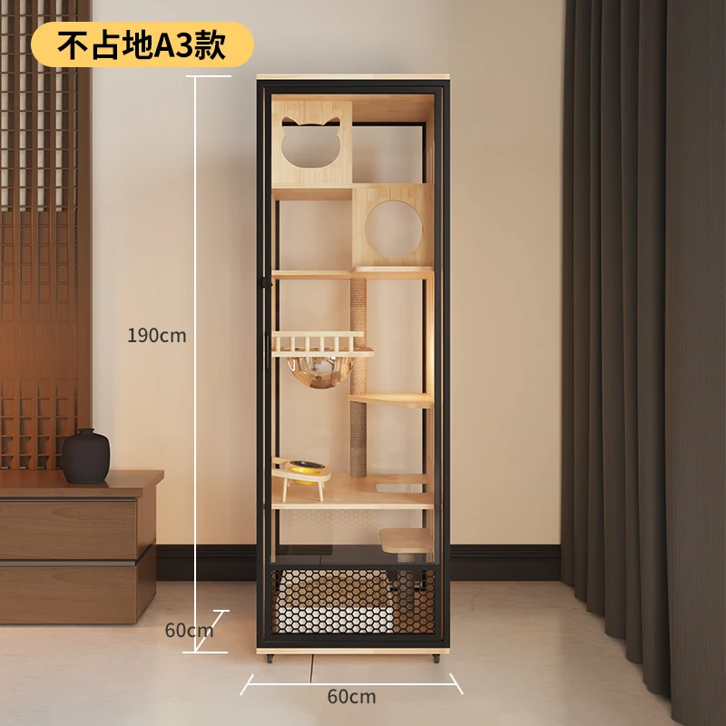 Meow Cat Villa Panoramic Glass Does Not Occupy Home Indoor Cat Cage Cat House Climbing Frame Pet Store
Meow Cat Villa Panoramic Glass Does Not Occupy Home Indoor Cat Cage Cat House Climbing Frame Pet Store
