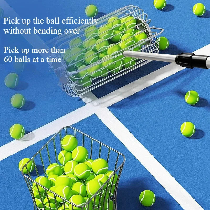 Hand Push Tennis Ball Picker with Large Capacity, Fast Labor-Saving Design to Boost Ball Picking Efficiency,Tennis Ball Picker
Hand Push Tennis Ball Picker with Large Capacity, Fast Labor-Saving Design to Boost Ball Picking Efficiency,Tennis Ball Picker
