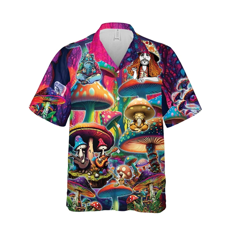 Psychedelic Mushroom Graphic Hawaiian Shirts Men Kids Casual Short Sleeves Summer Vacation Lapel Blouse Button Down Shirt
Psychedelic Mushroom Graphic Hawaiian Shirts Men Kids Casual Short Sleeves Summer Vacation Lapel Blouse Button Down Shirt