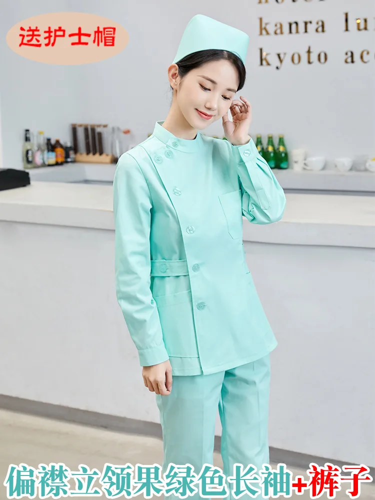 Women's nurse uniforms, long-sleeved women's winter short two-piece suits, emergency department hospital protective work clothes
Women's nurse uniforms, long-sleeved women's winter short two-piece suits, emergency department hospital protective work clothes