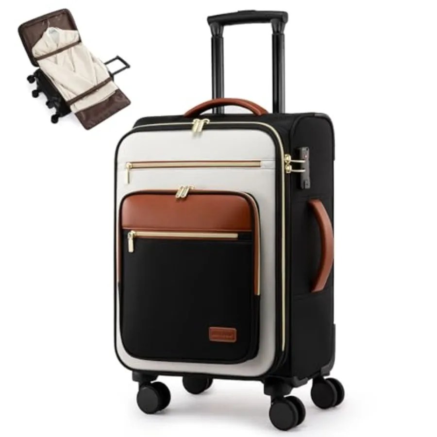 Carry on Suitcase 22x14x9 Airline Approved, 20 inch Lightweight Waterproof Suitcases with 360° silent swivel wheels, TSA Lock a
Carry on Suitcase 22x14x9 Airline Approved, 20 inch Lightweight Waterproof Suitcases with 360° silent swivel wheels, TSA Lock a