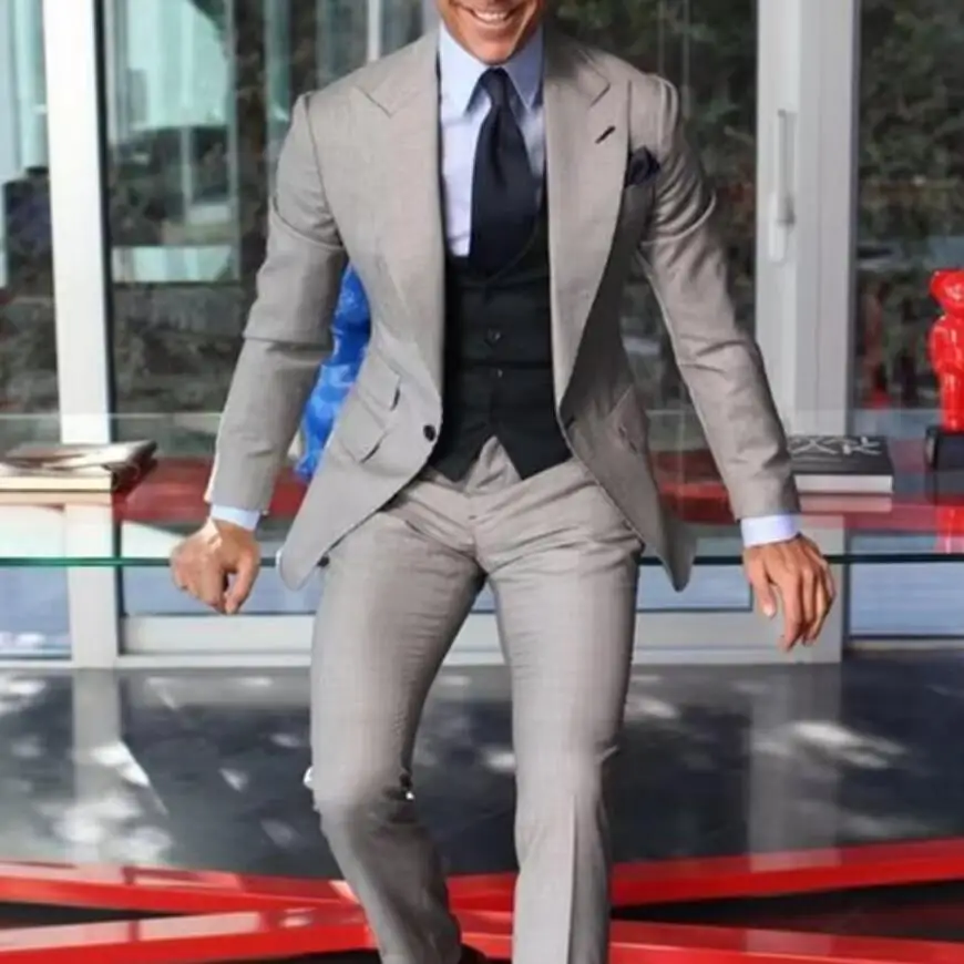 3 Piece Suits for Men Slim Casual Business Suits Groomsmen Formal Wedding Wear Groom Male Blazer Terno Masculino Costume Homme
3 Piece Suits for Men Slim Casual Business Suits Groomsmen Formal Wedding Wear Groom Male Blazer Terno Masculino Costume Homme