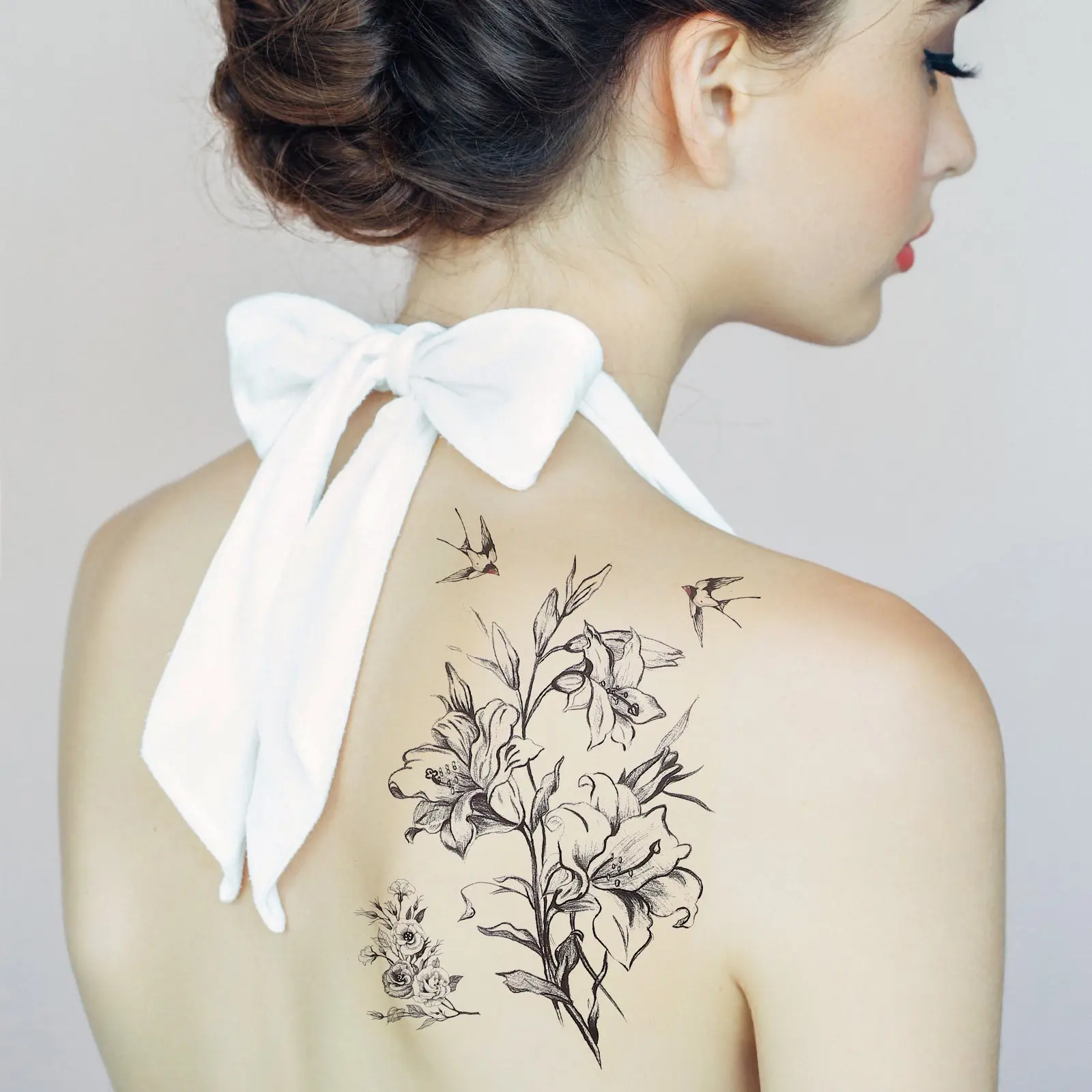 Creative Body Tattooing Stickers Decals Waterproof Flower Pattern Tattoos Tattooing Waterproof Decals Durable Black
Creative Body Tattooing Stickers Decals Waterproof Flower Pattern Tattoos Tattooing Waterproof Decals Durable Black
