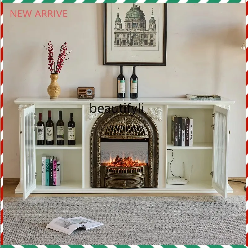 D2520 French Style Solid Wood Fireplace TV Cabinet Villa Living Room Simulated Fire Heating Fireplace Decorative Cabinet Milk Wh
D2520 French Style Solid Wood Fireplace TV Cabinet Villa Living Room Simulated Fire Heating Fireplace Decorative Cabinet Milk Wh