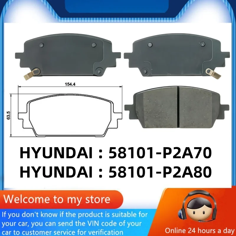 For Hyundai SANTA FE V (MX5)SANTA FE IV (TM, TMA) Front Brake Pads 58101P2A70 58101P2A80/Auto Parts -02022
For Hyundai SANTA FE V (MX5)SANTA FE IV (TM, TMA) Front Brake Pads 58101P2A70 58101P2A80/Auto Parts -02022