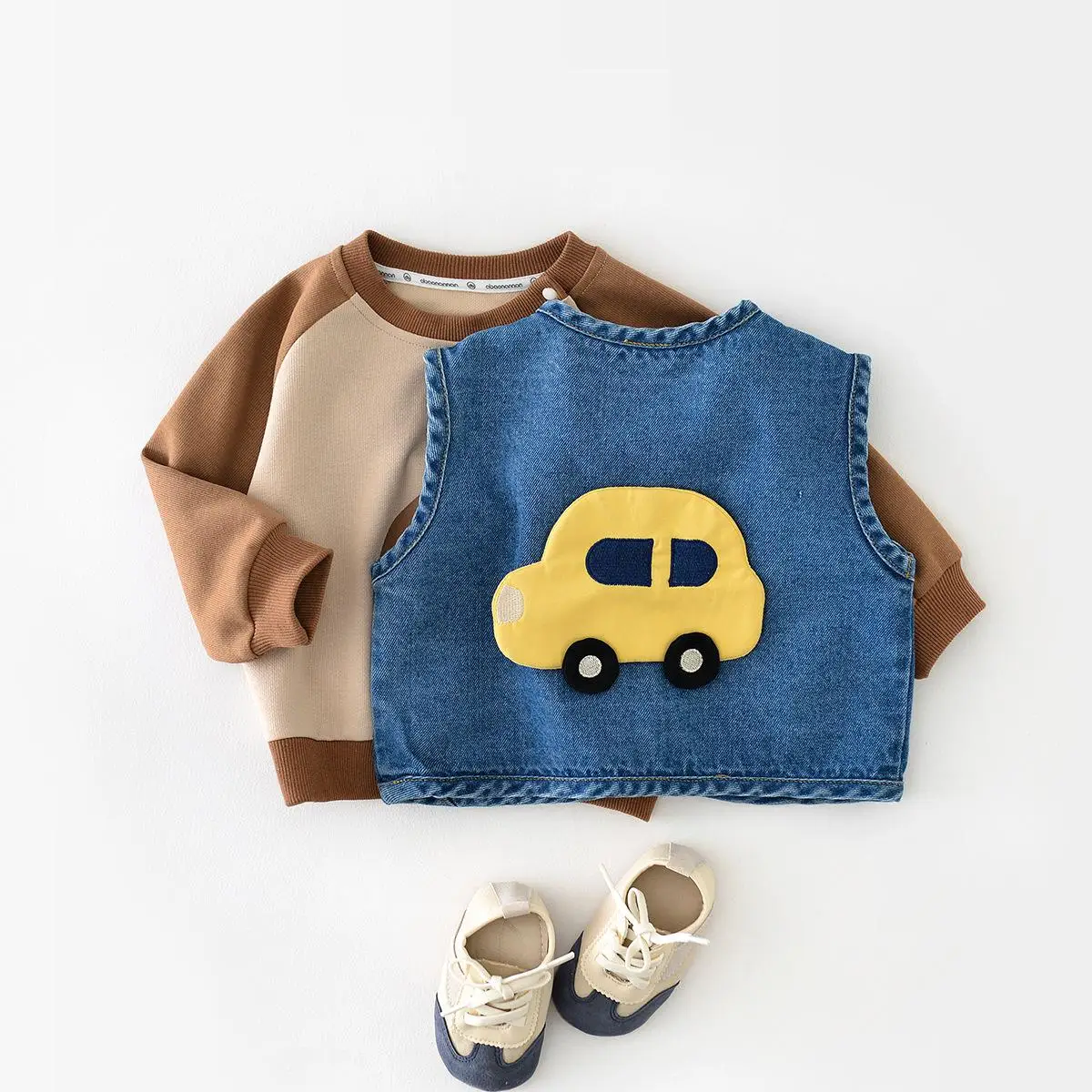 2024 Spring New Children Cartoon Car Denim Vest Boy Baby Print Cardigan Sleeveless Tops Voat Girl Infant Cotton Casual Waistcoat
2024 Spring New Children Cartoon Car Denim Vest Boy Baby Print Cardigan Sleeveless Tops Voat Girl Infant Cotton Casual Waistcoat