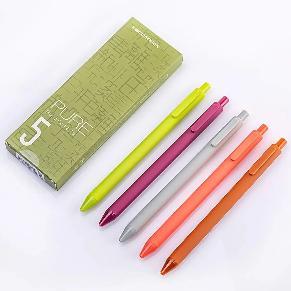 Kaco Pastoral Set Soft Touch Retractable Gel Ink Pen 0.5mm Fine Nib (Chinese Color 5 Pack Color Ink)
Kaco Pastoral Set Soft Touch Retractable Gel Ink Pen 0.5mm Fine Nib (Chinese Color 5 Pack Color Ink)