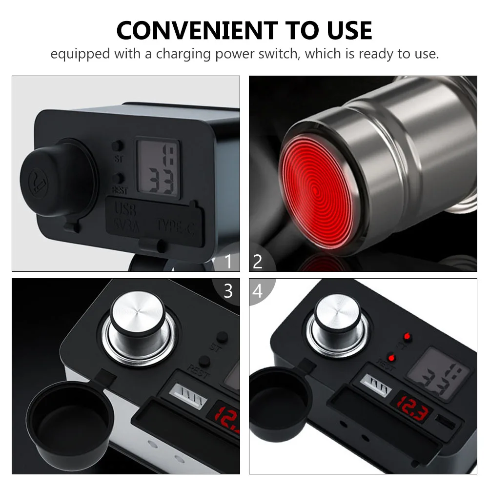Waterproof Motorcycle 12V USB Cigarette Lighter Socket Fire-Retardant Corrosion Resistant Fast Charging Mobile Phone 
Waterproof Motorcycle 12V USB Cigarette Lighter Socket Fire-Retardant Corrosion Resistant Fast Charging Mobile Phone