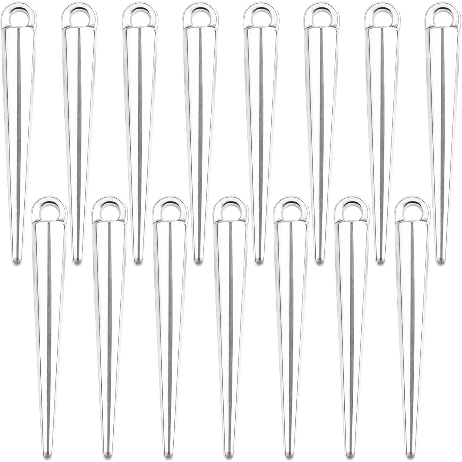 50pcs Spike Bead Pendants Tibetan Alloy Long Bullet Spike Charms Vintage Cone Shape Dangle Pendants for DIY Necklace Earrings
50pcs Spike Bead Pendants Tibetan Alloy Long Bullet Spike Charms Vintage Cone Shape Dangle Pendants for DIY Necklace Earrings