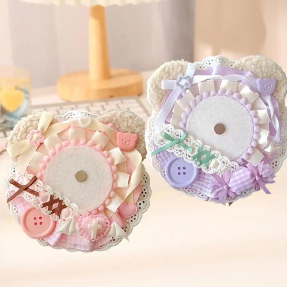 DIY Cute Badge Holder Luxury Lacework Anime Pins Display Base Cartoon Bear Kawaii Badge Decoration Tray Backpack Ornament
DIY Cute Badge Holder Luxury Lacework Anime Pins Display Base Cartoon Bear Kawaii Badge Decoration Tray Backpack Ornament