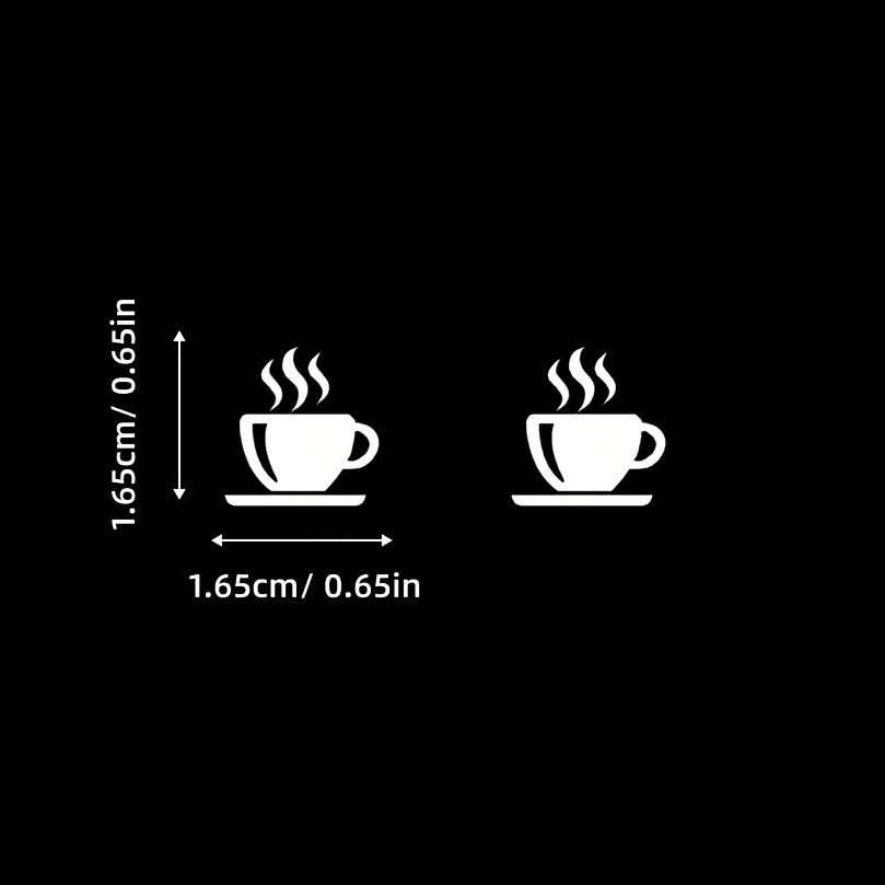 9Pcs Coffee Cup Waterproof Vinyl Stickers, White Decals for Car Start Button and Laptop Decor
9Pcs Coffee Cup Waterproof Vinyl Stickers, White Decals for Car Start Button and Laptop Decor