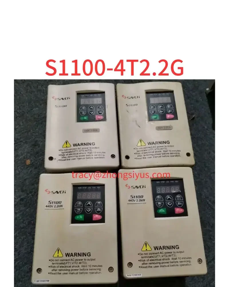 Second-hand S100 series inverter, S1100-4T2.2G, 2.2 kw 380V, function package
Second-hand S100 series inverter, S1100-4T2.2G, 2.2 kw 380V, function package