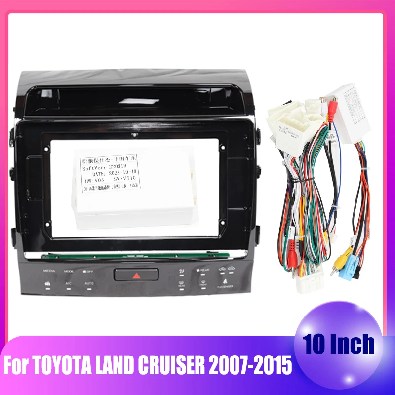 10Inch 2Din Car Radio CPS Big Screen Navigation Frame Panel Fitting Dash Kit Bezel Installation forTOYOTA 2007-2015 LAND CRUISER
10Inch 2Din Car Radio CPS Big Screen Navigation Frame Panel Fitting Dash Kit Bezel Installation forTOYOTA 2007-2015 LAND CRUISER