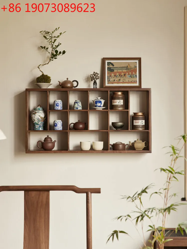 North American black walnut Duobao Pavilion tea set rack, solid wood wall-mounted shelf, tea room ornament, desktop storage rack
North American black walnut Duobao Pavilion tea set rack, solid wood wall-mounted shelf, tea room ornament, desktop storage rack
