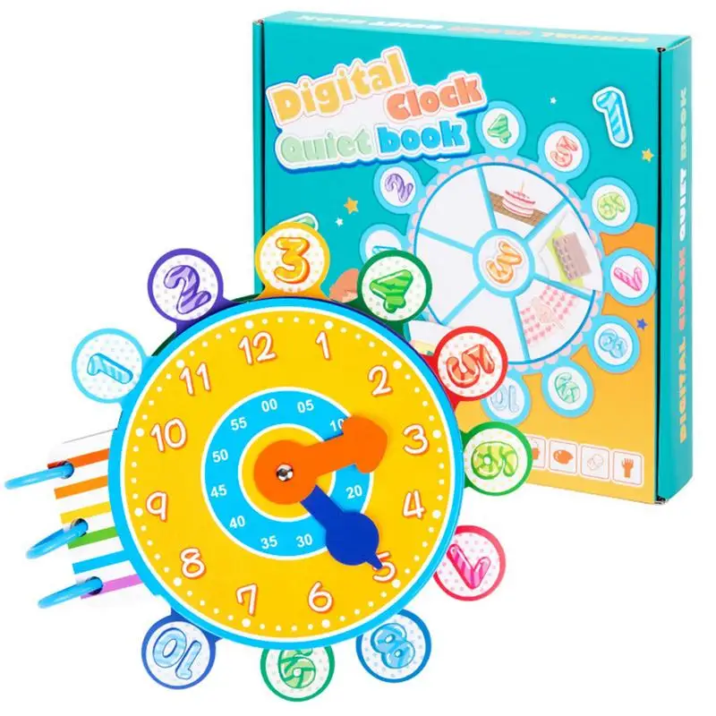 Toy Clock For Kids Learning Portable Sticker Book Adhesive & Reusable Sticker Books Educational Kids Toy Portable Learning Fun
Toy Clock For Kids Learning Portable Sticker Book Adhesive & Reusable Sticker Books Educational Kids Toy Portable Learning Fun