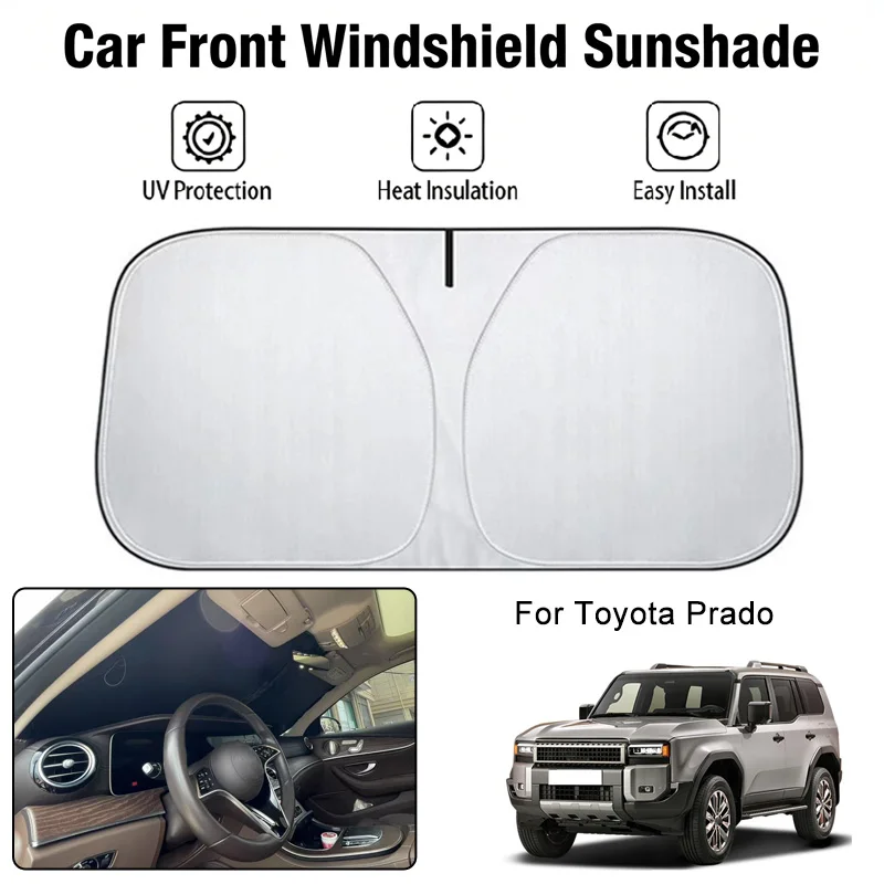 Солнцезащитный чехол на лобовое стекло автомобиля для Toyota Prado, защита от ультрафиолета, теплоизоляция, аксессуары для защиты от солнца в салоне автомобиля
Солнцезащитный чехол на лобовое стекло автомобиля для Toyota Prado, защита от ультрафиолета, теплоизоляция, аксессуары для защиты от солнца в салоне автомобиля