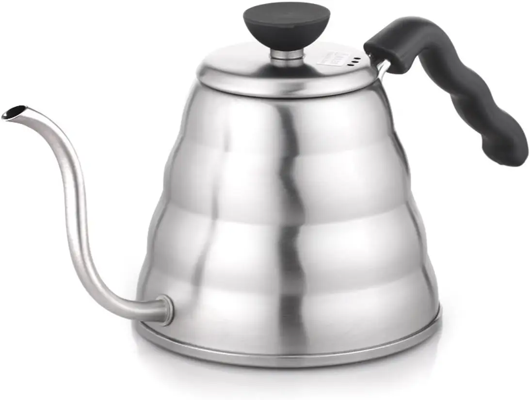 Premium Gooseneck Drip Kettle, 1200ml Silver, Perfect for Pour-Over Coffee Brewing
Premium Gooseneck Drip Kettle, 1200ml Silver, Perfect for Pour-Over Coffee Brewing